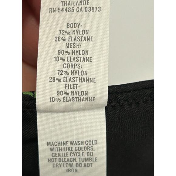 NWT Offline By Aerie Women's Goals Plunge Sports Bra in True Black Floral Size M - Picture 9 of 11